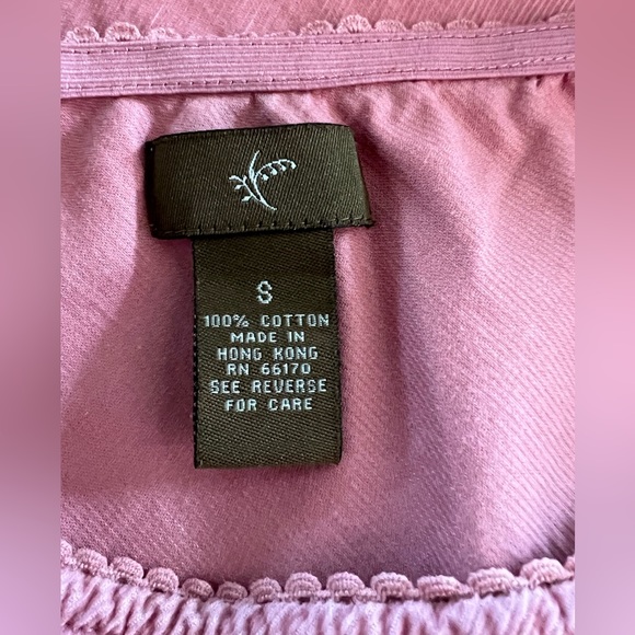 ANTHROPOLOGIE elastic-waist skirt with ruffles, coral, size S - Picture 4 of 7